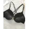 Women's Black Front-Button Lingerie Set – Sexy Bra & Panty Set