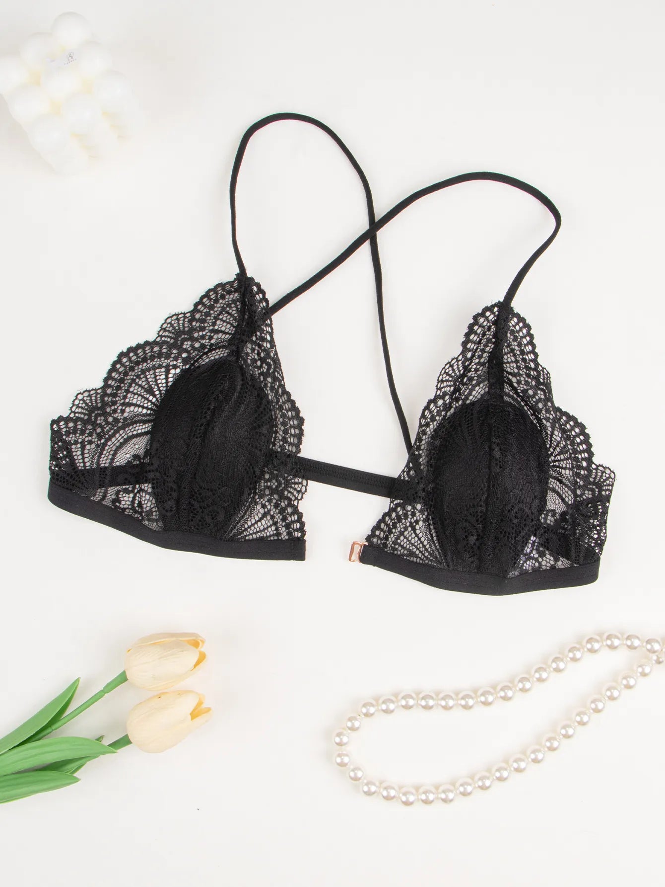 Women's Sexy Black Lingerie Set – Soft, Alluring Bra & Panty | Sizes S–XL