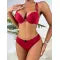 Women's Push-Up Lingerie Set – Backless Front-Closure Bra
